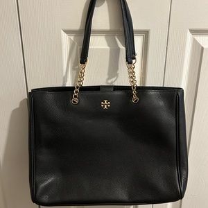 LIKE NEW BLACK LEATHER TORY BURCH PURSE